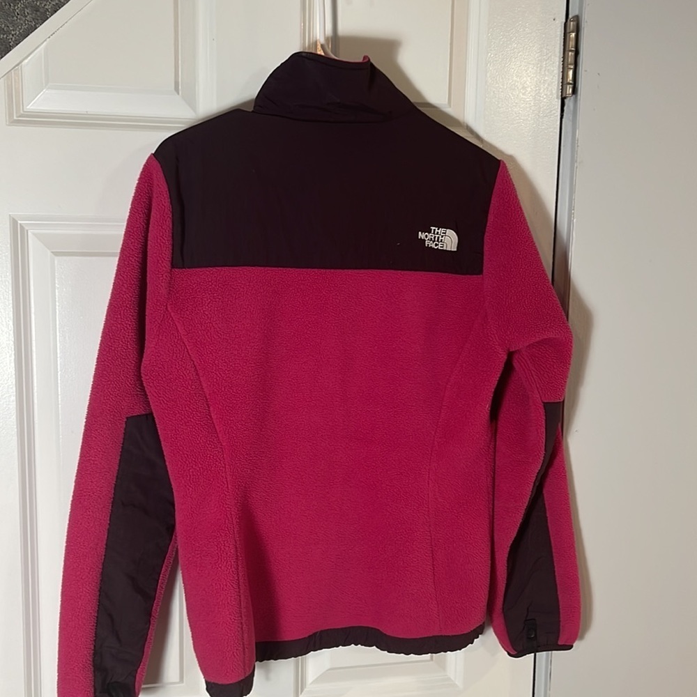 North face women’s pink and black zippered jacket size S - Picture 5 of 11